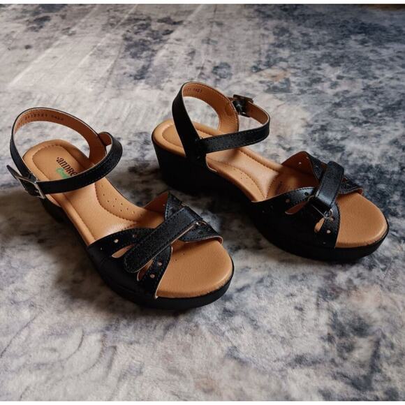 Andrea Comfort Sandals Bundle Of 2 Gold/Black Women's Size 8 NWB - Picture 15 of 16